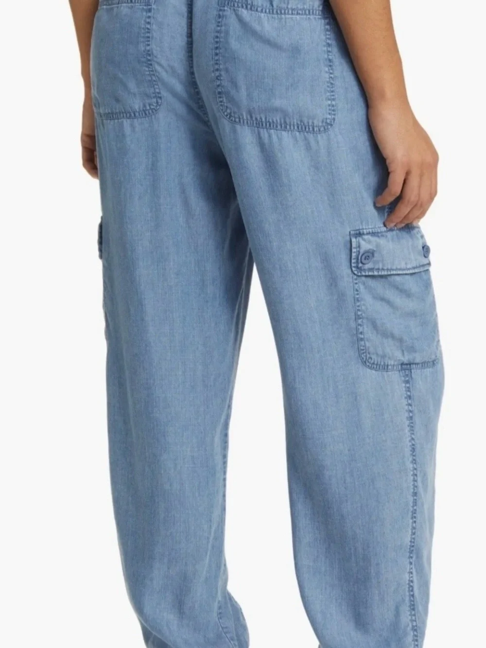 Beach Lunch Lounge Women's Andi Chambray Drawstring Joggers